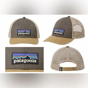Patagonia P-6 Logo Trucker Hat Snapback Organic Cotton Mesh Cap